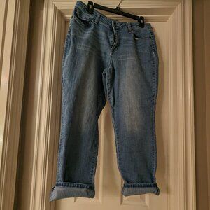 3/$23 Westport Signature Fit Boyfriend Jeans Ankle length with cuff - Size 10